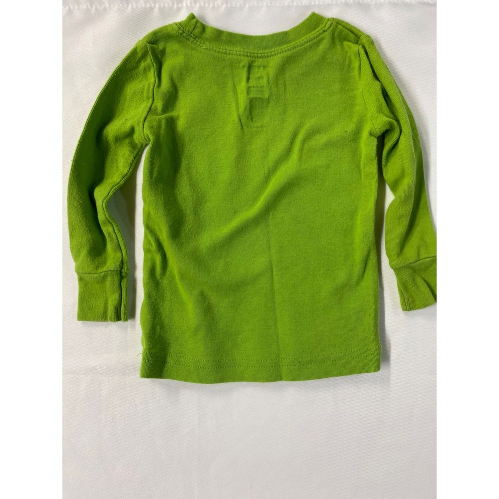 Old Navy Kids Pajama Set of 2 12-18M Baseball Star Handsome Red Green Striped - Picture 11 of 14